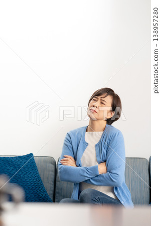 Worried senior woman Worried senior woman 138957280