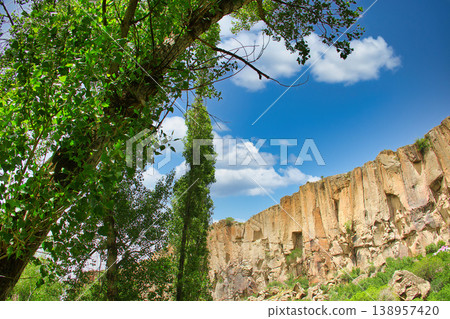 Scenic Ihlara Valley Canyon in Cappadocia. Scenic Ihlara Valley Canyon in Cappadocia. 138957420