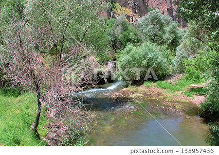 Scenic Ihlara Valley Canyon in Cappadocia. Scenic Ihlara Valley Canyon in Cappadocia. 138957436