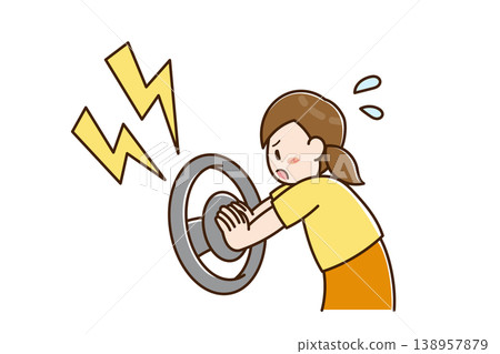 A child trapped inside a car honks the horn. A child trapped inside a car honks the horn. 138957879