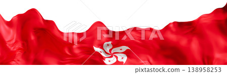 The footer features the national flag of Hong Kong cut out from a clear background. It is presented in a 3D render style. This design is suitable for various applications The footer features the national flag of Hong Kong cut out from a clear background. It is presented in a 3D render style. This design is suitable for various applications 138958253