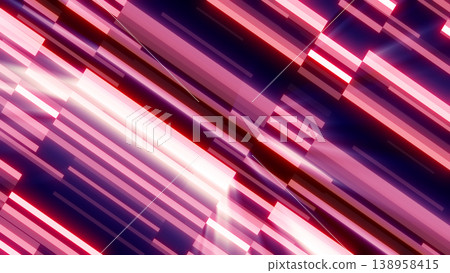 Abstract red and pink neon streaks crossing diagonally in a glowing motion background with vibrant energy and futuristic digital atmosphere Abstract red and pink neon streaks crossing diagonally in a glowing motion background with vibrant energy and futuristic digital atmosphere 138958415