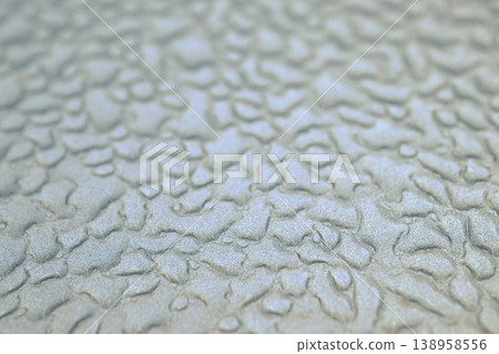 Condensation Water Droplets Texture Macro. High-resolution, high-contrast macro of glistening water drops on a cold surface. 138958556