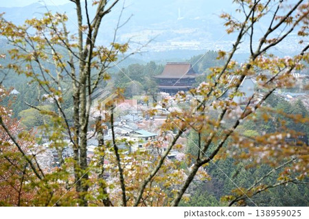 Cherry blossoms at Yoshino Mountain, part of the World Heritage Site "Sacred Sites and Pilgrimage Routes in the Kii Mountain Range". Cherry blossoms at Yoshino Mountain, part of the World Heritage Site "Sacred Sites and Pilgrimage Routes in the Kii Mountain Range". 138959025