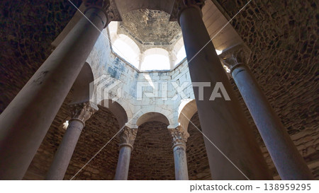 Girona, Spain, August 20, 2025, Ancient Arab Baths Girona, Spain, August 20, 2025, Ancient Arab Baths 138959295