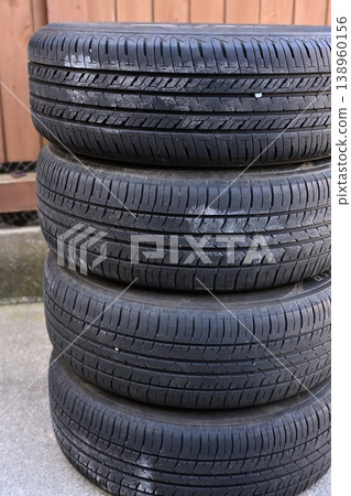 Studded tires stored in the garage Studded tires stored in the garage 138960156