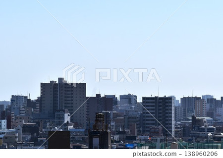 受黃塵影響的城市景觀 受黃塵影響的城市景觀 138960206