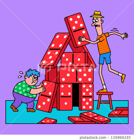 Domino House Construction Domino House Construction 138960285