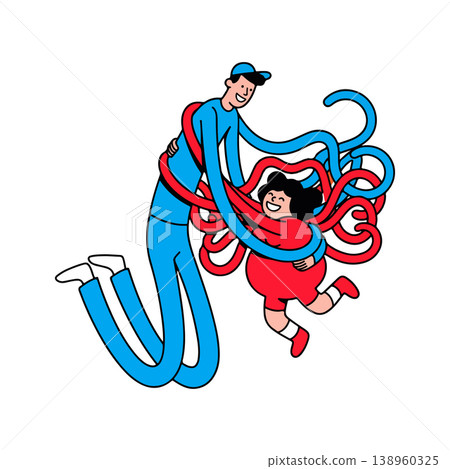 Father and Daughter Embrace 138960325
