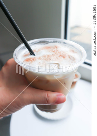 iced coffee or iced cappuccino coffee 138961692