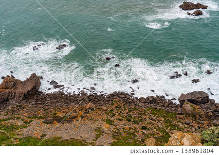 Cabo da Roca cliff over Atlantic ocean Portugal Cabo da Roca cliff over Atlantic ocean Portugal 138961804