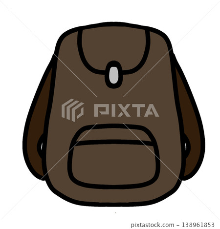 Backpack illustration icon (brown / natural / picnic / bag material) Backpack illustration icon (brown / natural / picnic / bag material) 138961853