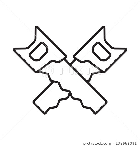 Saw icon vector design templates simple and modern Saw icon vector design templates simple and modern 138962081