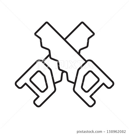 Saw icon vector design templates simple and modern Saw icon vector design templates simple and modern 138962082