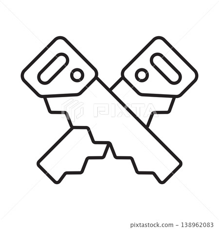 Saw icon vector design templates simple and modern Saw icon vector design templates simple and modern 138962083