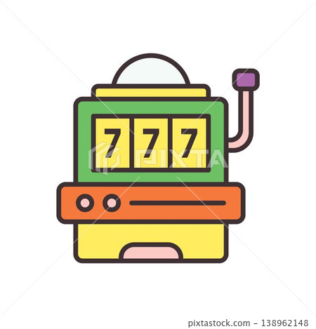 Slot machine icon vector design templates Slot machine icon vector design templates 138962148