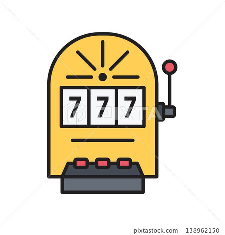 Slot machine icon vector design templates Slot machine icon vector design templates 138962150