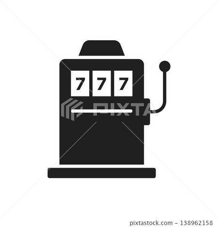 Slot machine icon vector design templates 138962158