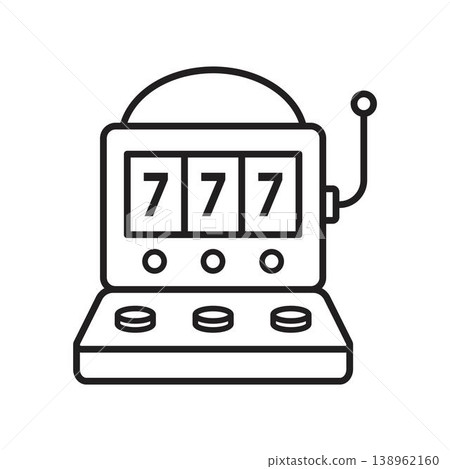 Slot machine icon vector design templates Slot machine icon vector design templates 138962160