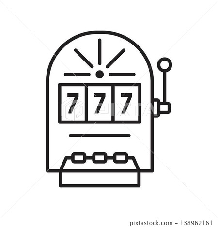 Slot machine icon vector design templates Slot machine icon vector design templates 138962161