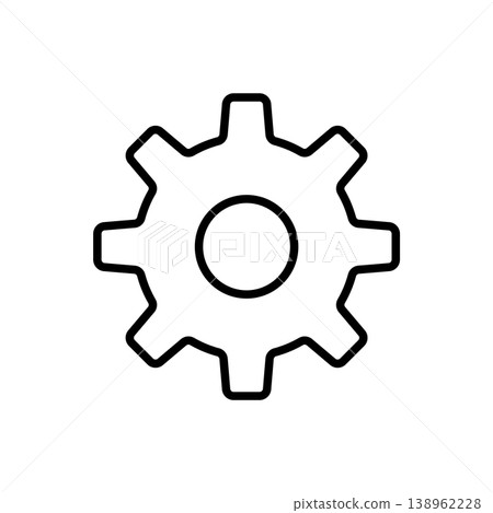 Setting icon vector design templates, simple and modern concept Setting icon vector design templates, simple and modern concept 138962228