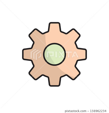 Setting icon vector design templates, simple and modern concept Setting icon vector design templates, simple and modern concept 138962234