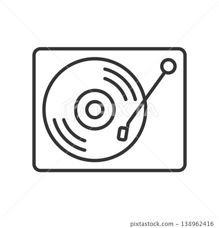 Vinyl record player icon vector design templates Vinyl record player icon vector design templates 138962416
