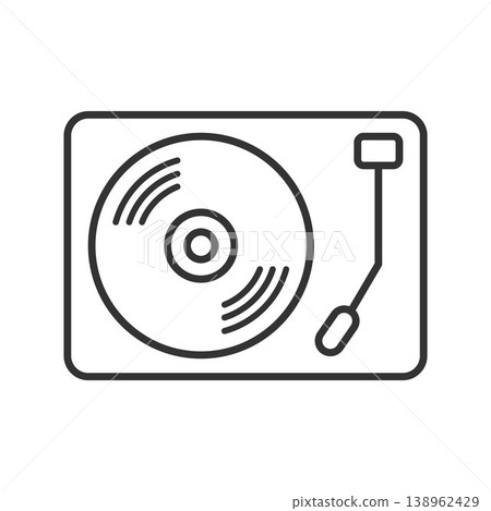 Vinyl record player icon vector design templates Vinyl record player icon vector design templates 138962429