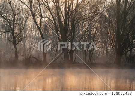 Lippe river close to Hamm, North Rhine Westphalia, Germany 138962458
