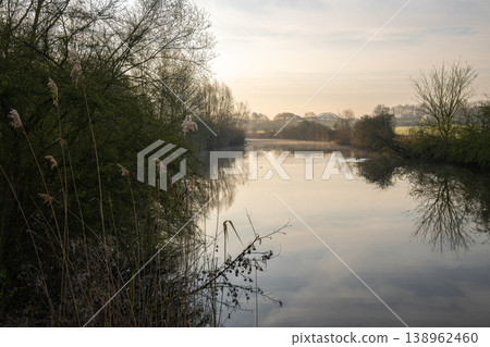 Lippe river close to Hamm, North Rhine Westphalia, Germany Lippe river close to Hamm, North Rhine Westphalia, Germany 138962460