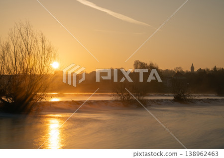 Ruhr river close to Hattingen, North Rhine Westphalia, Germany 138962463