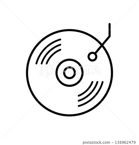 Vinyl record icon vector design templates 138962479