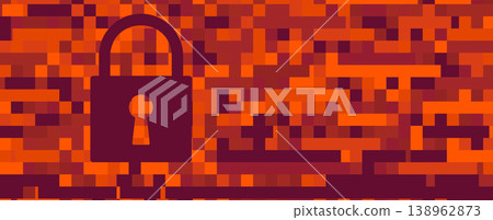 cyber security technology design web concept for business and internet project. 138962873