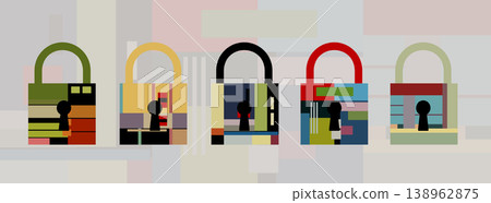 cyber security technology design web concept for business and internet project. 138962875