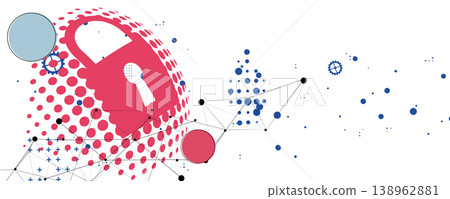 cyber security technology design web concept for business and internet project. 138962881