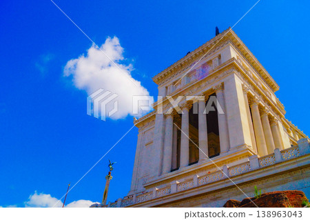 Vittorio Emanuele Monument and the sky Vittorio Emanuele Monument and the sky 138963043