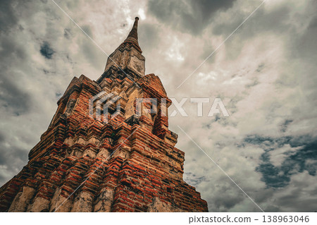 The pagoda of the Ayutthaya remains The pagoda of the Ayutthaya remains 138963046