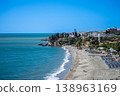 Wonderful landscapes of the shimmering sea and charming city unfold, offering breathtaking coastal views and a picturesque atmosphere in Nerja, Spain 138963169