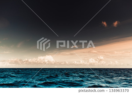 seascape sea horizon and sky. seascape sea horizon and sky. 138963370