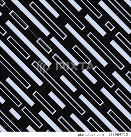 Vector digital geometric striped pattern. Abstract futuristic background with dash lines. Science data network print Vector digital geometric striped pattern. Abstract futuristic background with dash lines. Science data network print 138964720