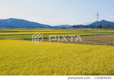 Autumn rural landscape, Omotego, Shirakawa City, Fukushima Prefecture Autumn rural landscape, Omotego, Shirakawa City, Fukushima Prefecture 138964840