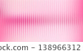 Ribbed glass background with abstract gradient effect. Pink vertical fluted stripes. Blurred futuristic rippled backdrop. Geometric holographic vector bg. 138966312
