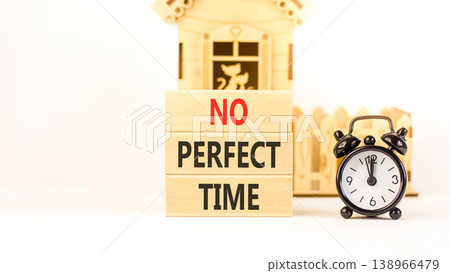 No perfect time words symbol. Concept words No perfect time on beautiful wooden blocks. Beautiful white background. Black alarm clock. Business and no perfect time concept. Copy space. No perfect time words symbol. Concept words No perfect time on beautiful wooden blocks. Beautiful white background. Black alarm clock. Business and no perfect time concept. Copy space. 138966479