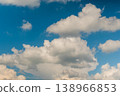 White clouds against blue sky 138966853