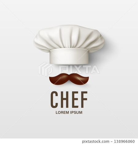 Vector Chef Logo Design with Cooking Hat and Brown Mustache. Restaurant Chef Emblem, Culinary Logo Template. Food Brand Identity Symbol. Kitchen Badge, Chef Sign, Gastronomy Logo Vector Chef Logo Design with Cooking Hat and Brown Mustache. Restaurant Chef Emblem, Culinary Logo Template. Food Brand Identity Symbol. Kitchen Badge, Chef Sign, Gastronomy Logo 138966860