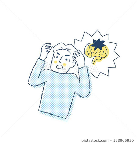 Senior men who suffered stroke, cerebral hemorrhage, and cerebral thrombosis. Senior men who suffered stroke, cerebral hemorrhage, and cerebral thrombosis. 138966930