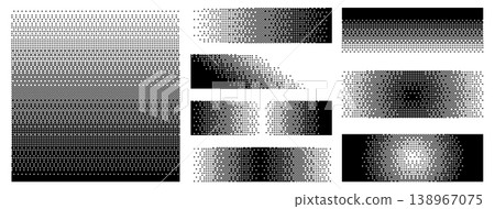 Set Bitmap Gradient Pattern Texture Abstract Background Pixel Art Retro Digital Vector Game Design Set Bitmap Gradient Pattern Texture Abstract Background Pixel Art Retro Digital Vector Game Design 138967075