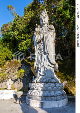 Goddess of Mercy Guanyin statue at Chin Swee Caves Temple, Genting Highlands, Pahang, Malaysia Goddess of Mercy Guanyin statue at Chin Swee Caves Temple, Genting Highlands, Pahang, Malaysia 138969593
