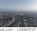 Aerial view of Miyakonojo city 138969747