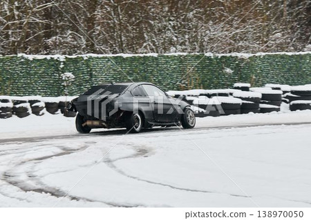 Remarkable showcase of precise control on frozen roads surfaces Remarkable showcase of precise control on frozen roads surfaces 138970050